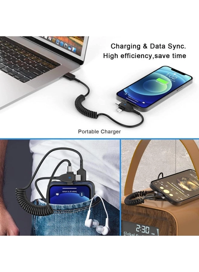 Charge Cable Type-C to Lightning 0.2m Coiled