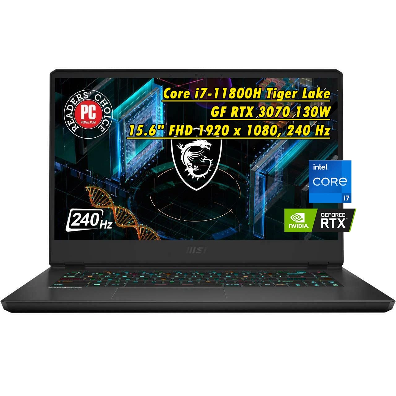 MSI GP66 - 15.6'' Core i7-11800H 16GB DDR4 1TB SSD