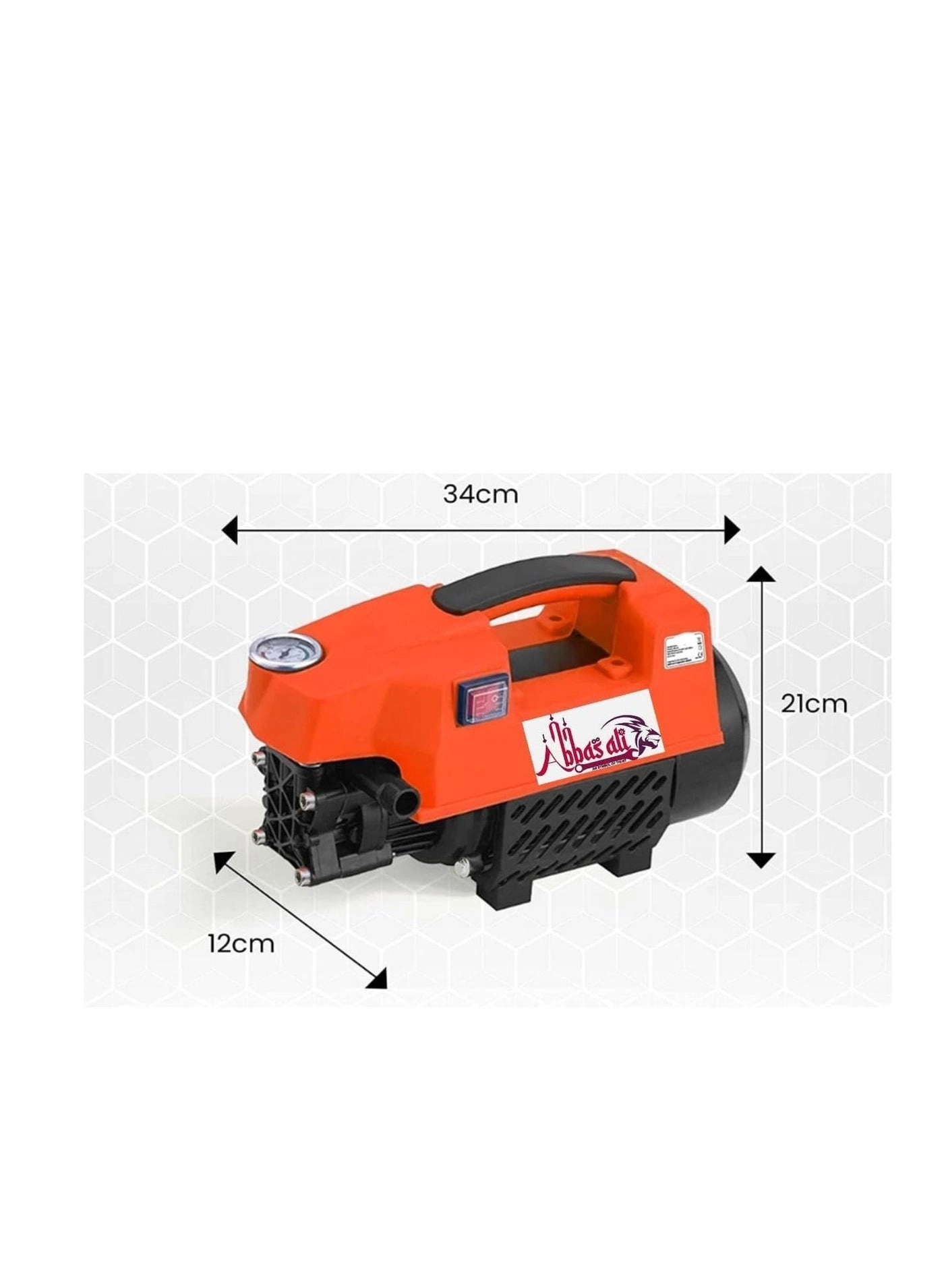 High Pressure Washer - 1800 Watts 120 Bars 6.5L/Min Flow Rate