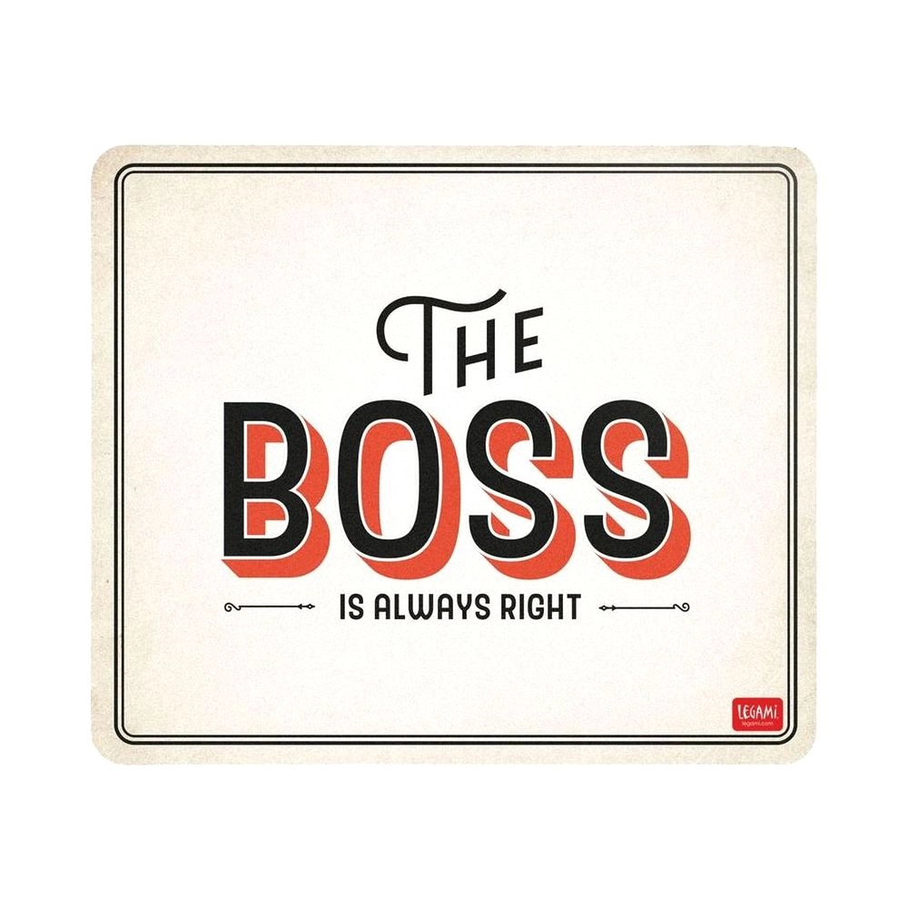 Legami Boss PVC Mouse Pad - 21x18 cm