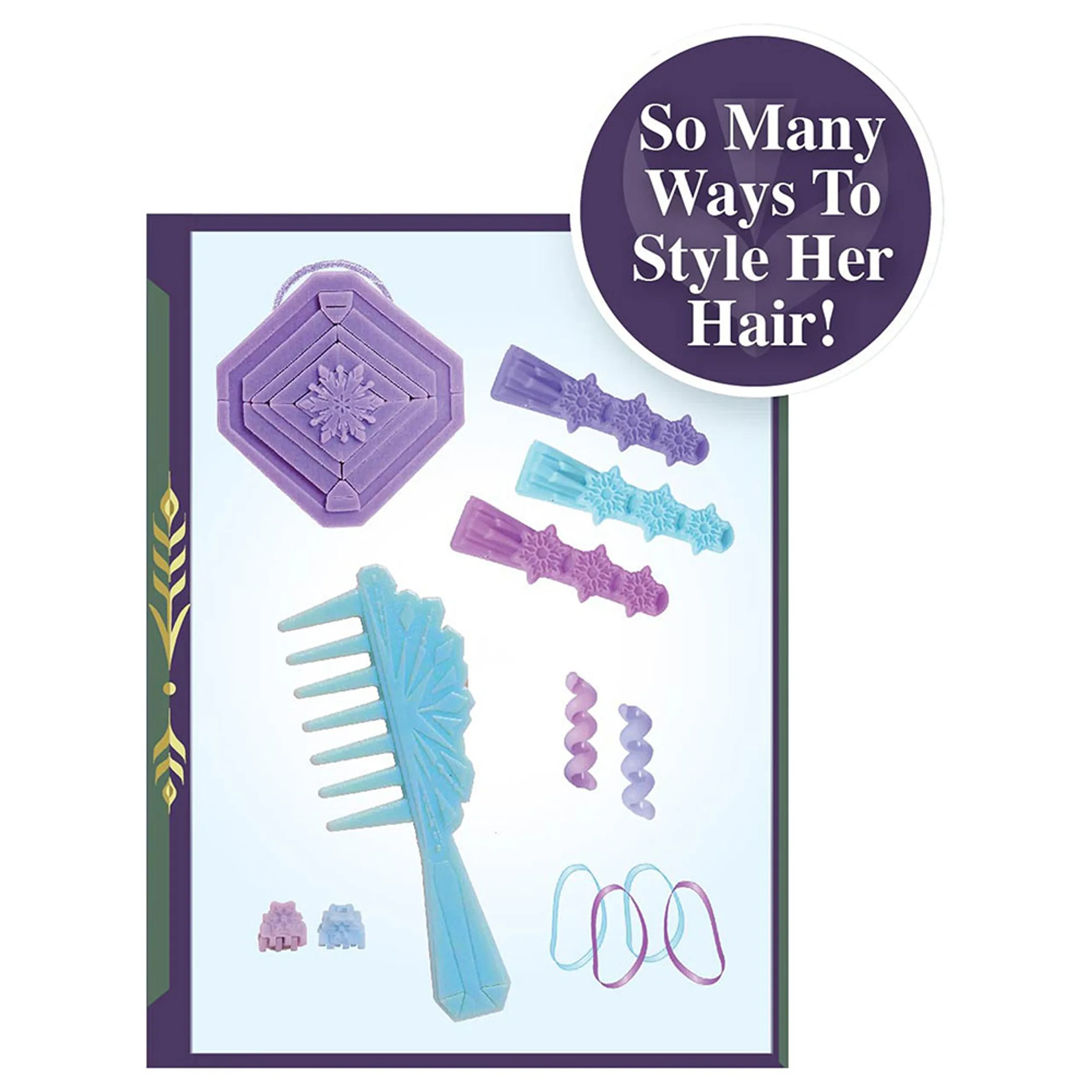 Elsa Fashion Doll - Extra-Long Blonde Hair Braiding Tool Ages 5+