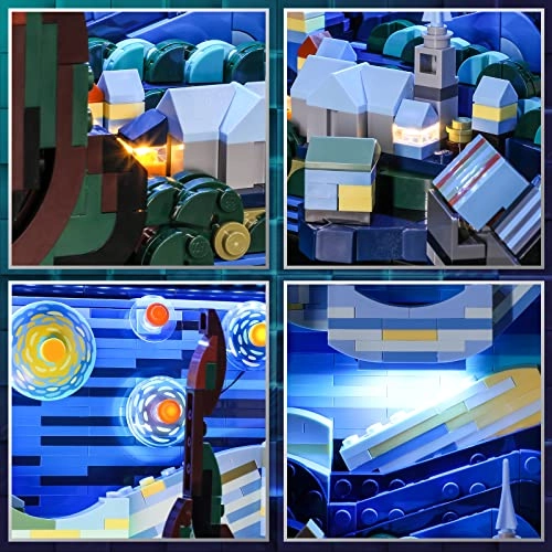 LED Light for LEGO 21333 Vincent Van Gogh - The Starry Night - ABS Plastic 1