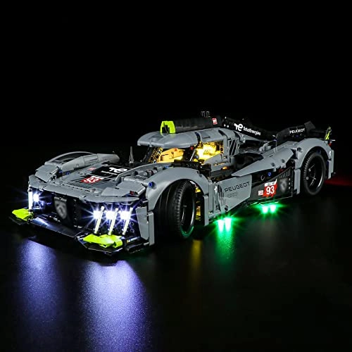 LED Light for LEGO 42156 Technic Peugeot 9 x 8 24H Le Mans Hybrid Hypercar Building Blocks Model - Plastic