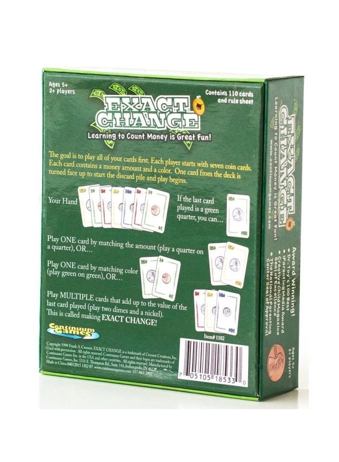 Exact Change - Card Game