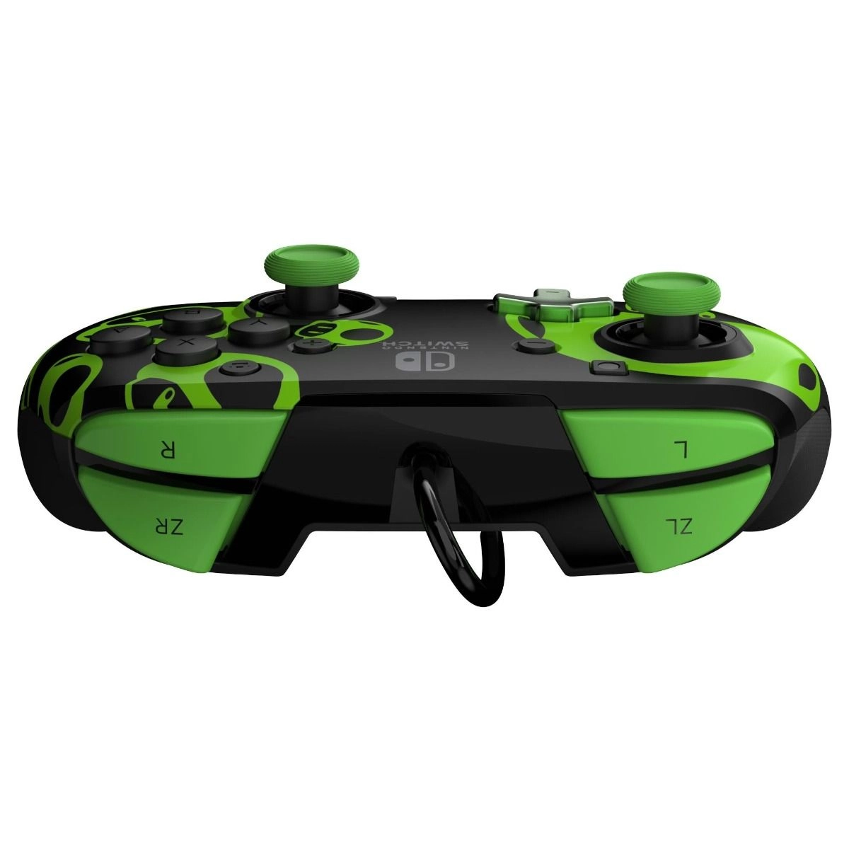 Nintendo Switch Sheikah Shoot Rematch Glow Wired Controller Black/Blue