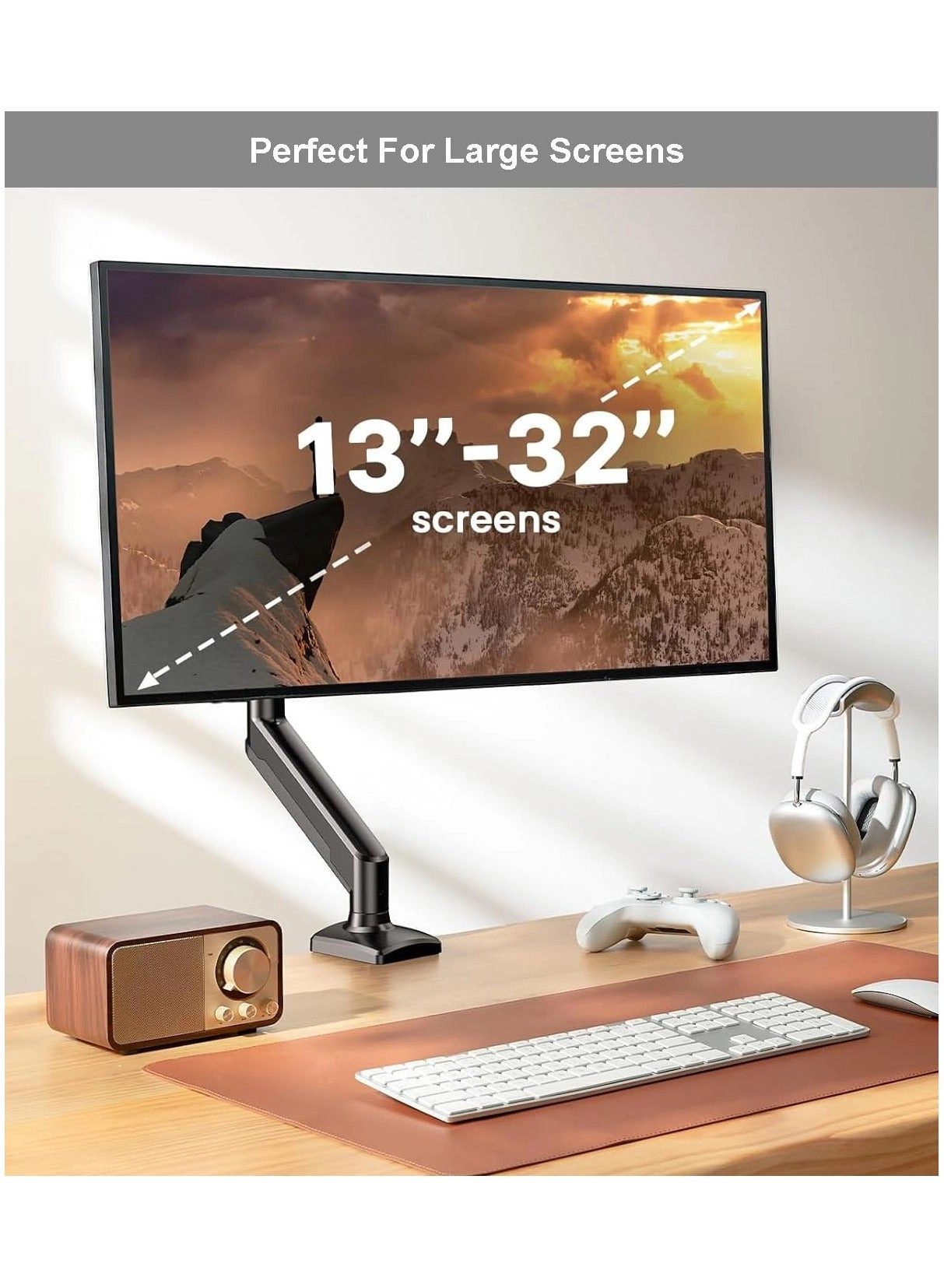 Single Monitor Desk Mount - 1 32 Inch