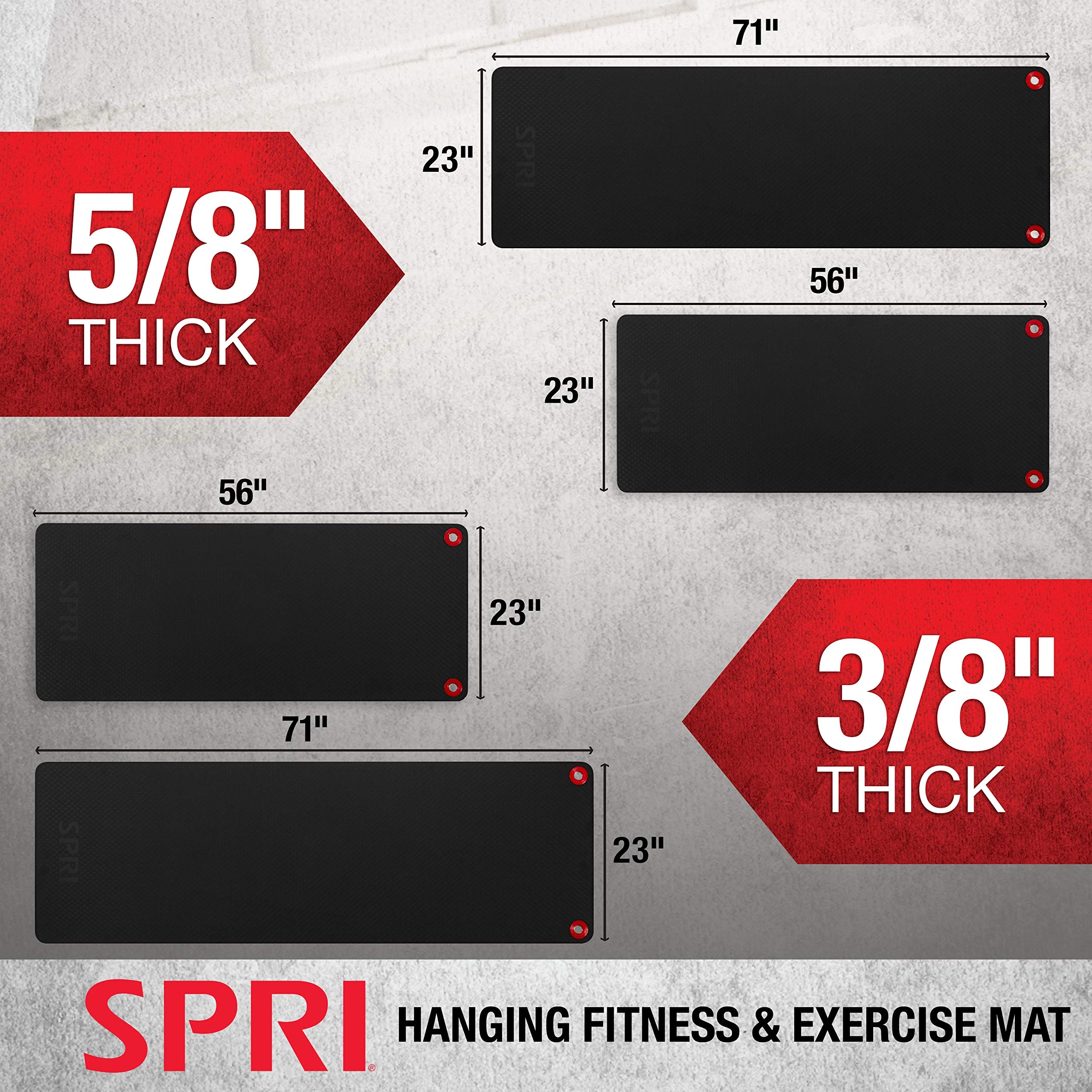 Hanging Exercise Mat - Foam 3/8-Inch or 5/8-Inch
