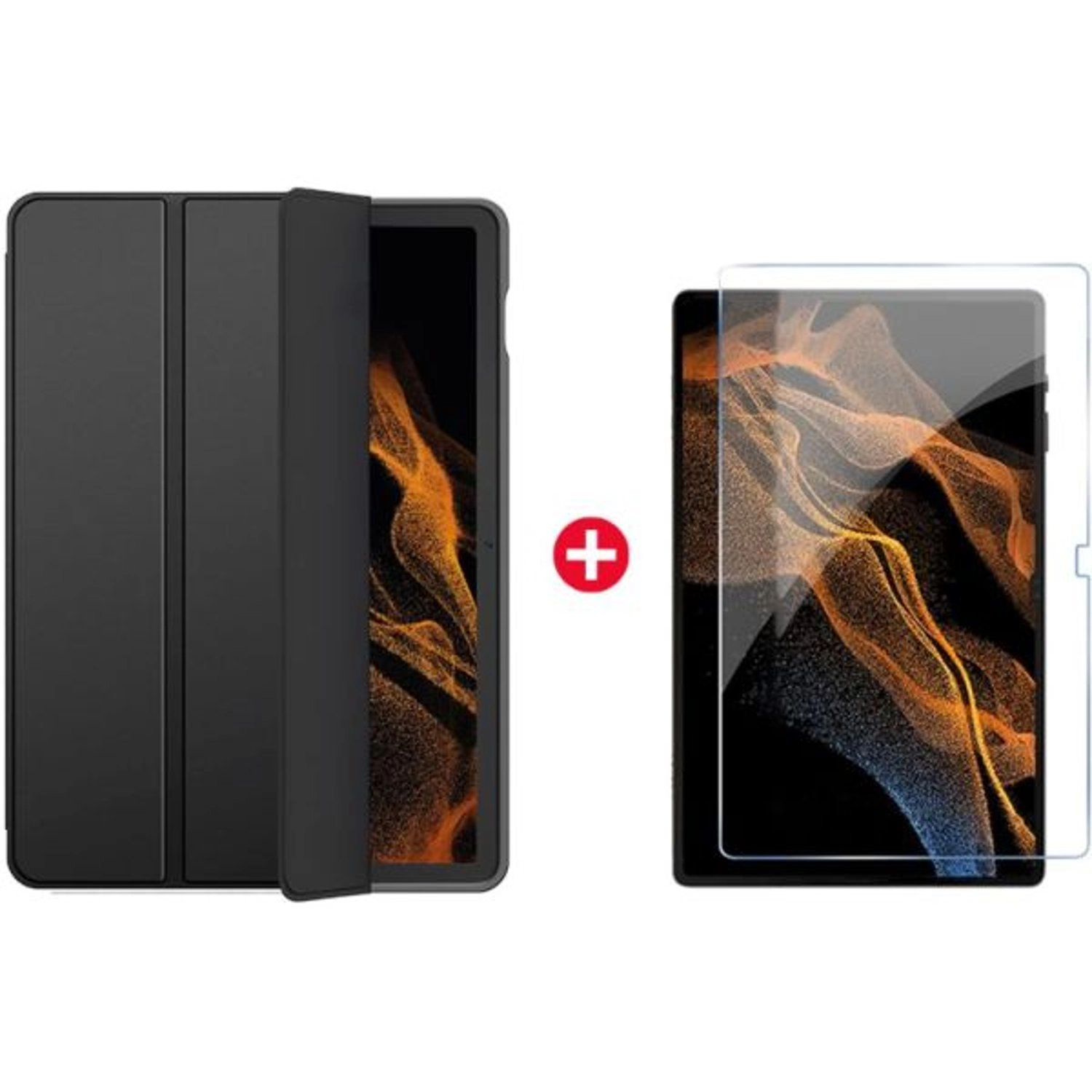 Trands Case with Screen Protector for Galaxy Tab S8 Ultra