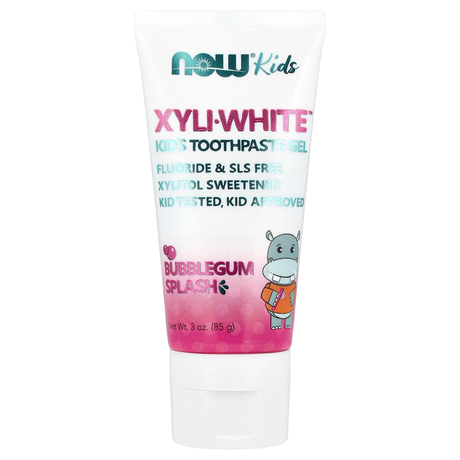 NOW Foods Xyli-White Bubblegum Splash Toothpaste Kid's 85 g