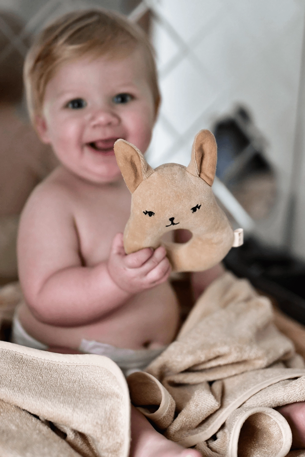 Rattle Bunny - 0 month & above 100% Cotton Organic