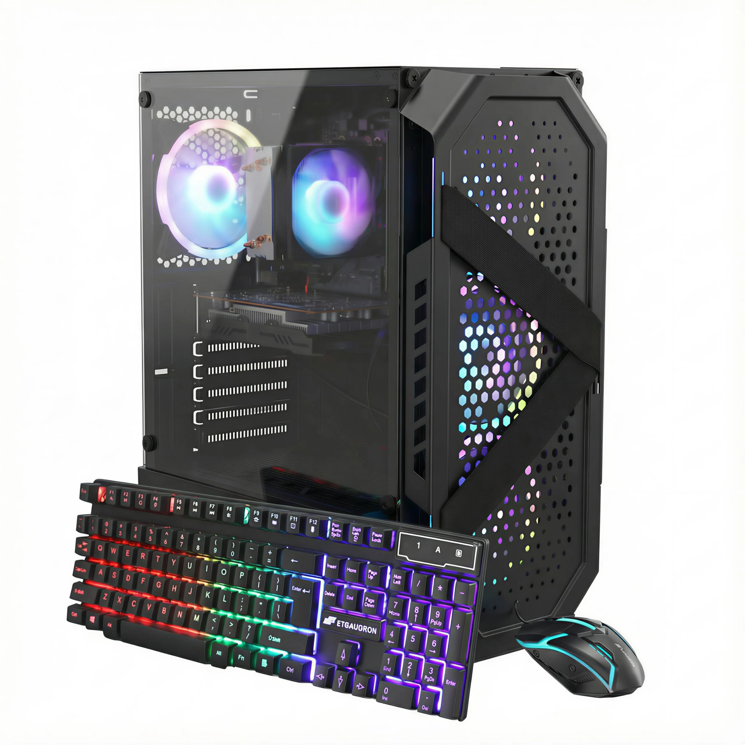 STGAubron Gaming PC Desktop - 16GB 512GB Ryzen 5 5500