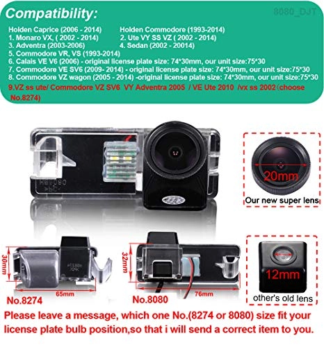 HD Color CCD Waterproof Vehicle Car Rear View Backup Camera - RCA 1280*720 Pixels