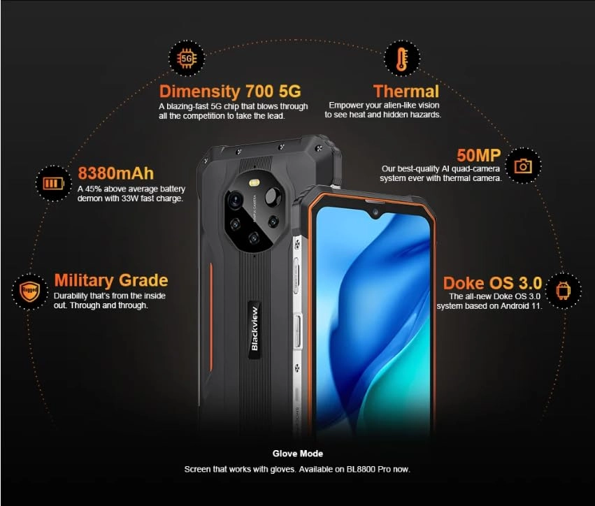 BL8800 Pro - 8GB 128GB