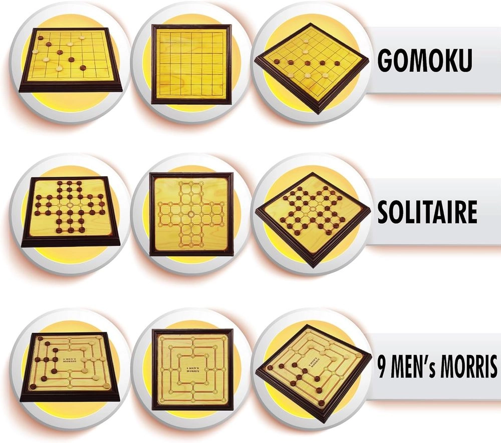 12-in-1 Portable Board Games Set