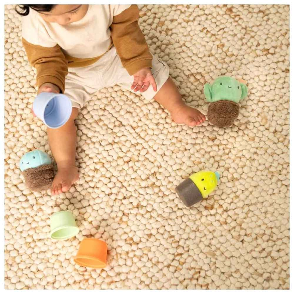 Calm Springs Nesting Rattles - 3 months fabric BPA-free plastic 3 pieces