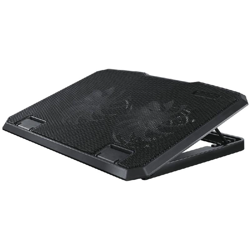 Black Metal Laptop Cooler - 2 Fans 15.6 Inch