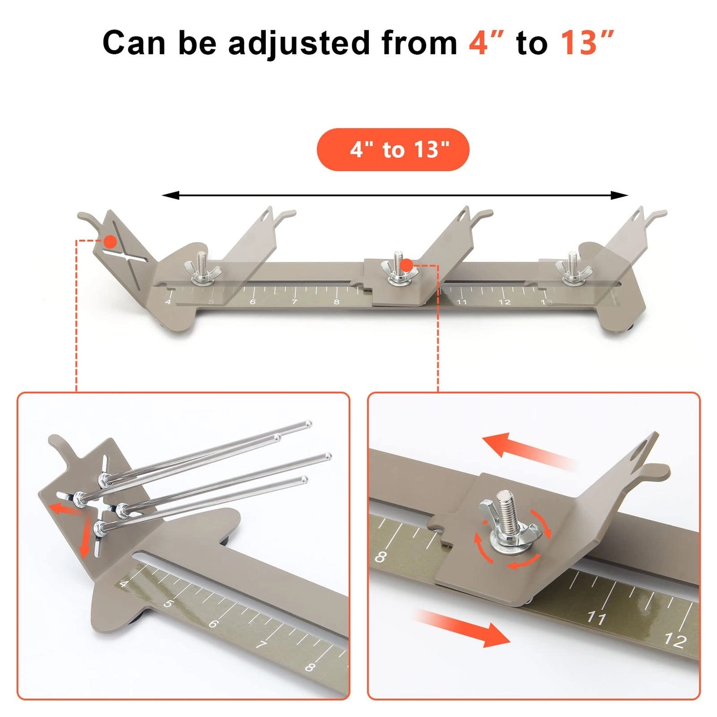 Paracord Bracelet Jig - 2 in 1 4" to 13"