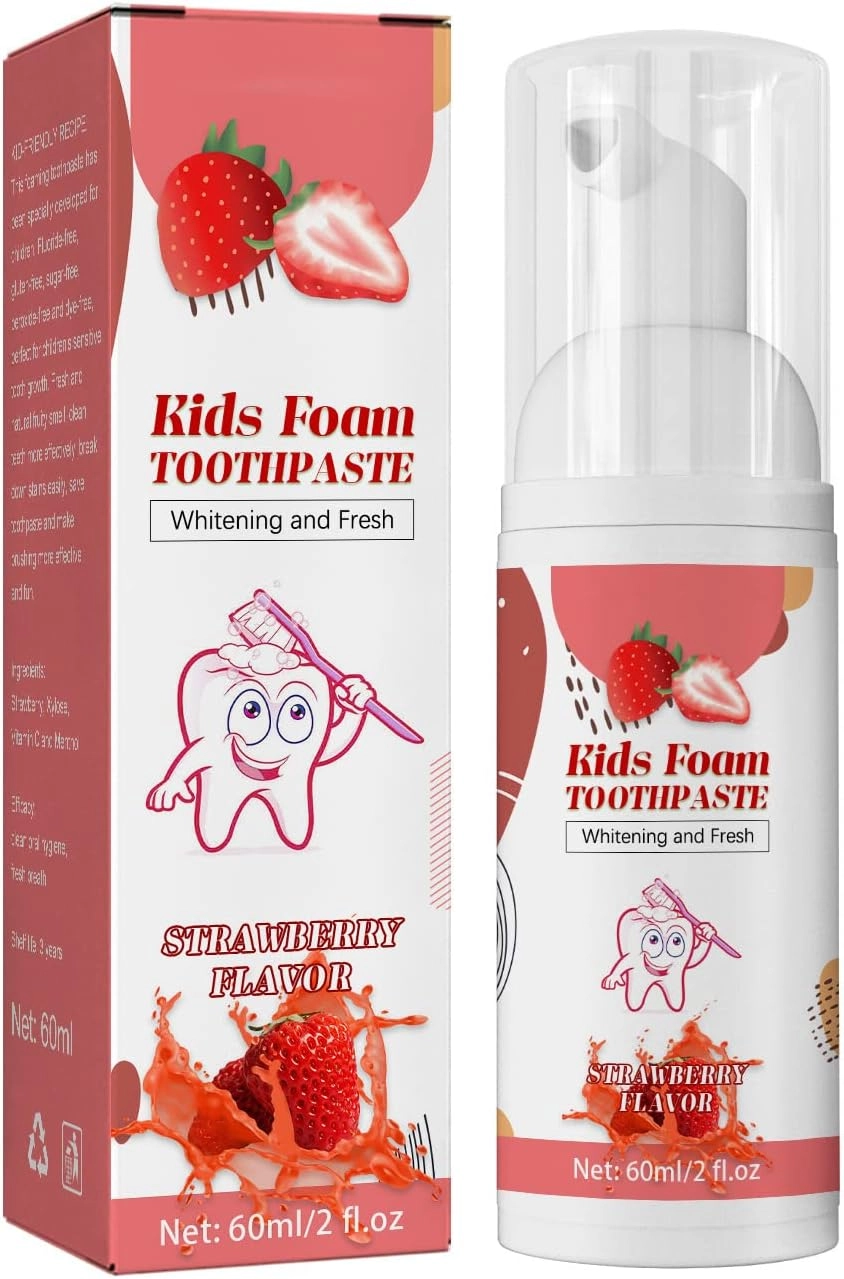 woobles Kids Foam Strawberry Toothpaste Kids 60ml