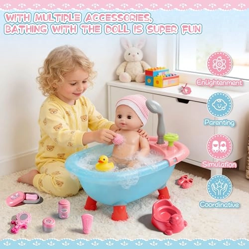 Bath Doll Set - 30 cm 24-piece