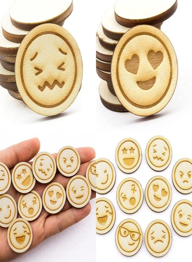 Wooden Emoji Token - 10 pcs