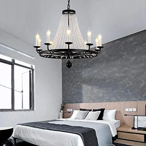 American Rustic Living Room Chandelier - 50cm