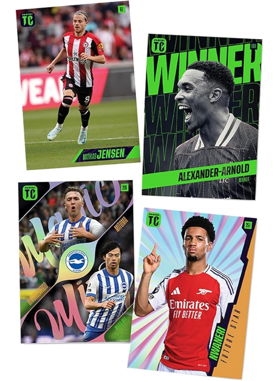 Epl Top Class 2025 Trading Cards - 8pcs