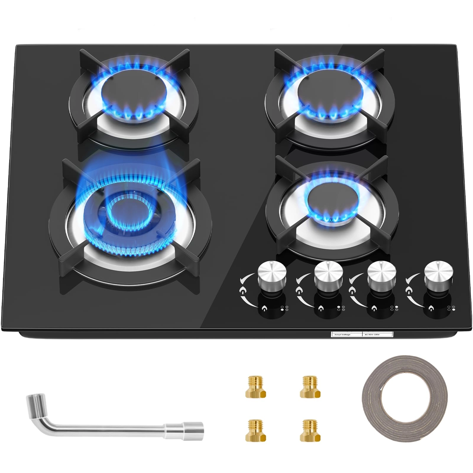 RQZ-Glass-UK Gas hob