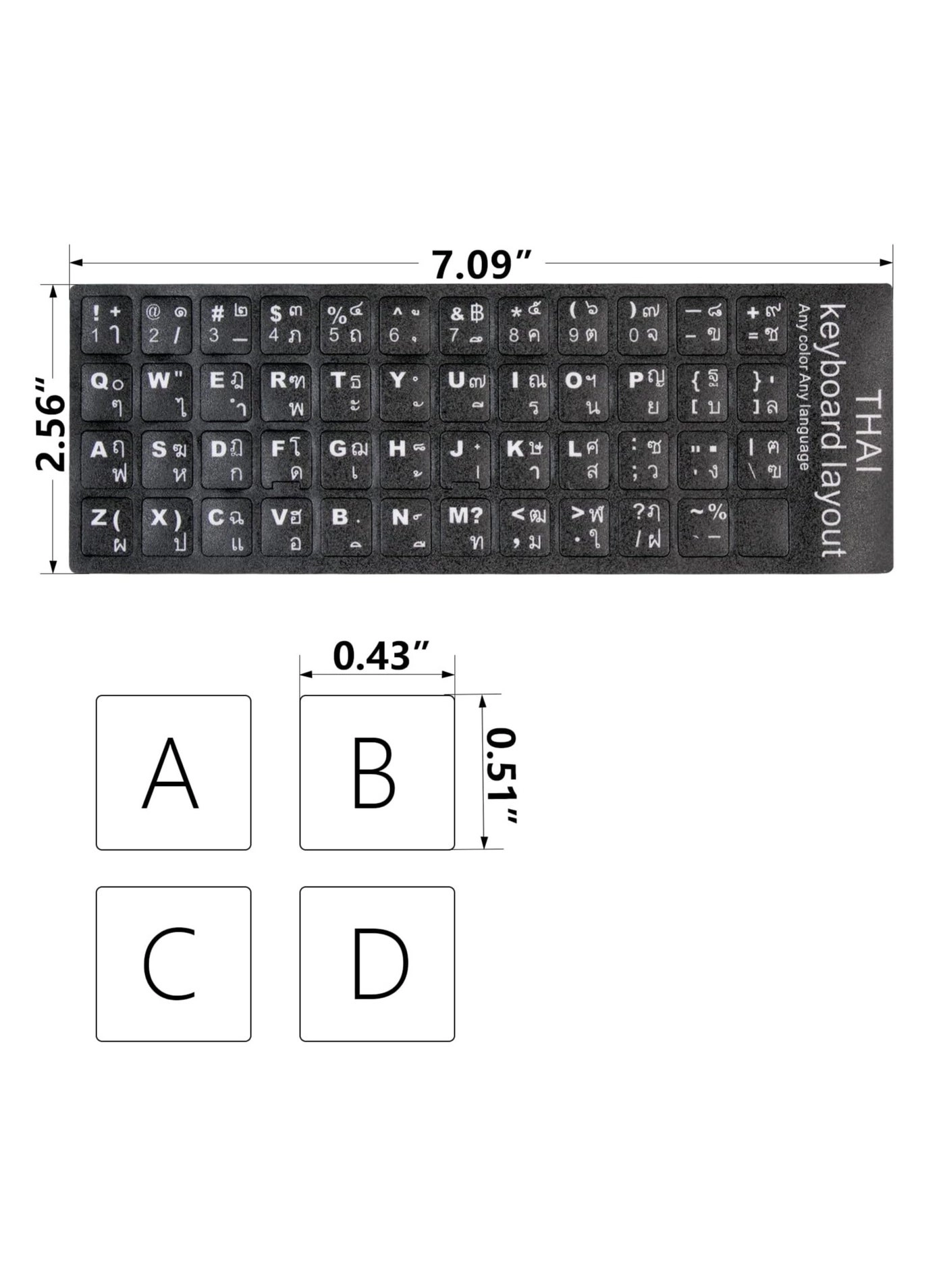Keyboard Sticker - Thai