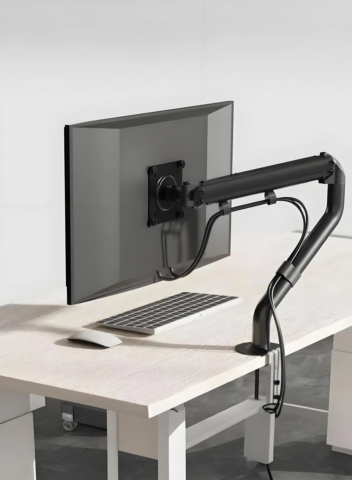 Gas Spring Monitor Arm - 32 in VESA 75x75/100x100mm