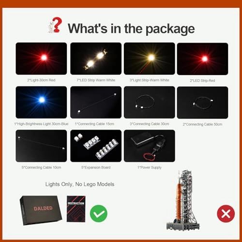 LED Lighting Kit - NASA Artemis Space Launch System Lego