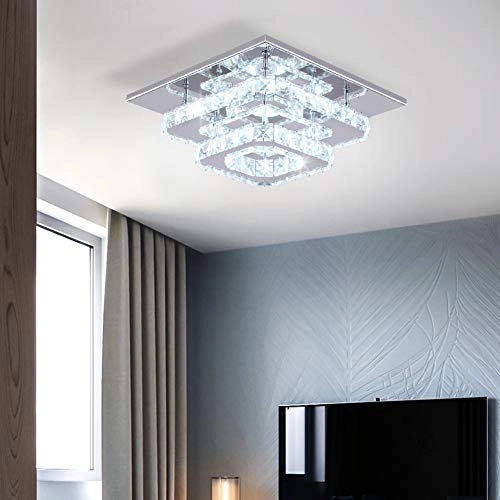 Crystal LED Ceiling Light - Cool White