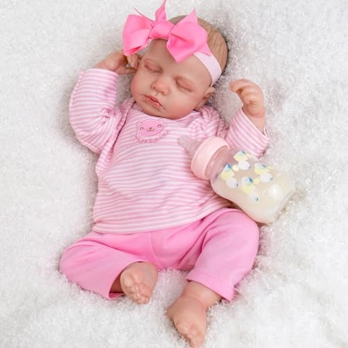 Reborn Baby Doll - 20-Inch Baby Girl Poseable Limbs Kit Ages 3+