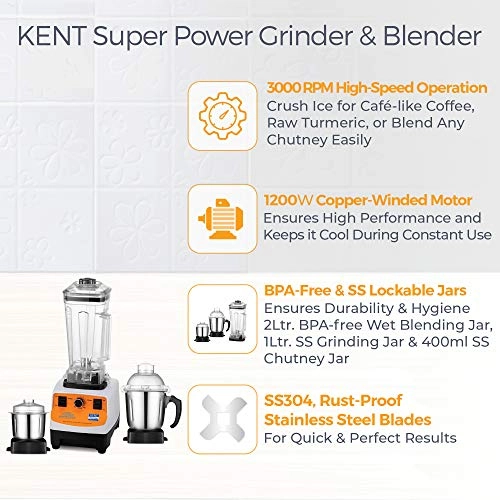 Super Power Grinder & Blender - 1200W