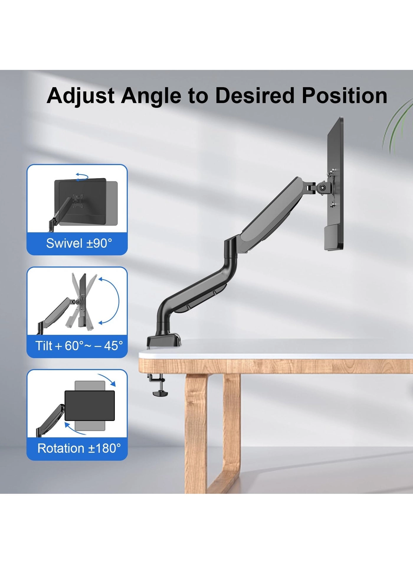 Single Monitor Desk Mount - 1 32 Inch