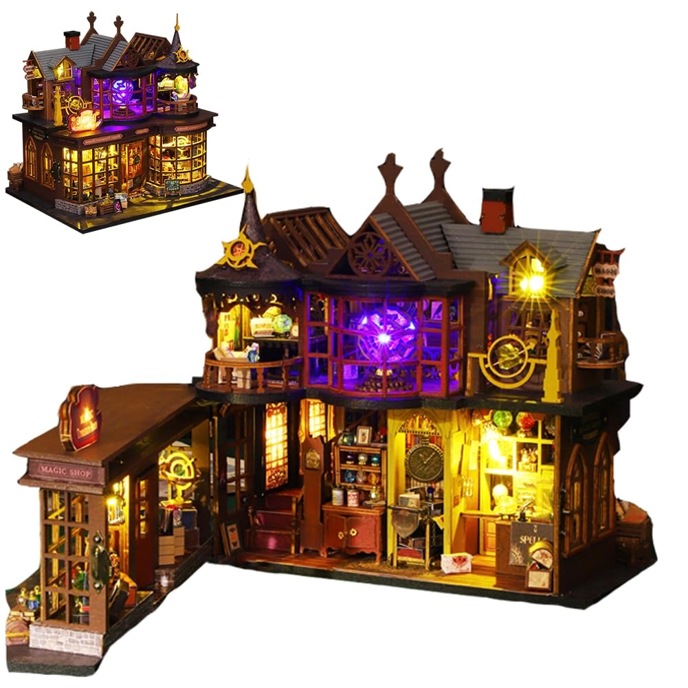 Miniature Wooden Dollhouse Furniture Kit - Creative Room 1:24