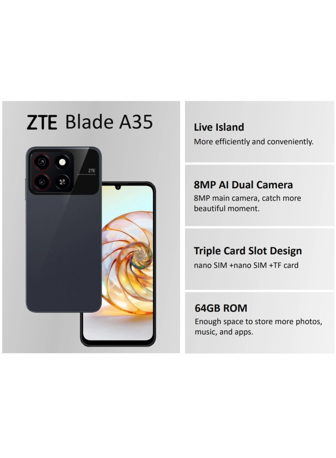 Blade A35e - 4GB 64GB