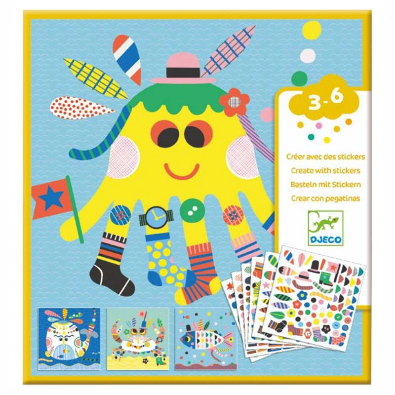 Sea Creatures Sticker Book 6 pcs