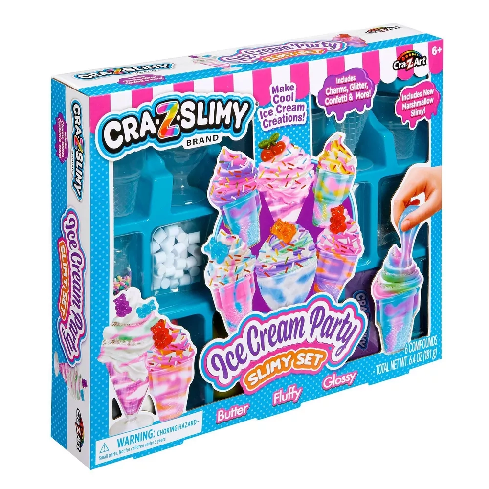 Ice Cream Party Slime Set - 6+ years