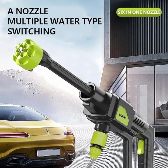 Portable Pressure Washer - 48V 6000mAh 6in1 Nozzle