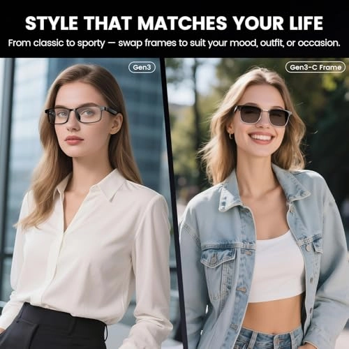 Smart Glasses - Bluetooth Touch Control Clear Lens