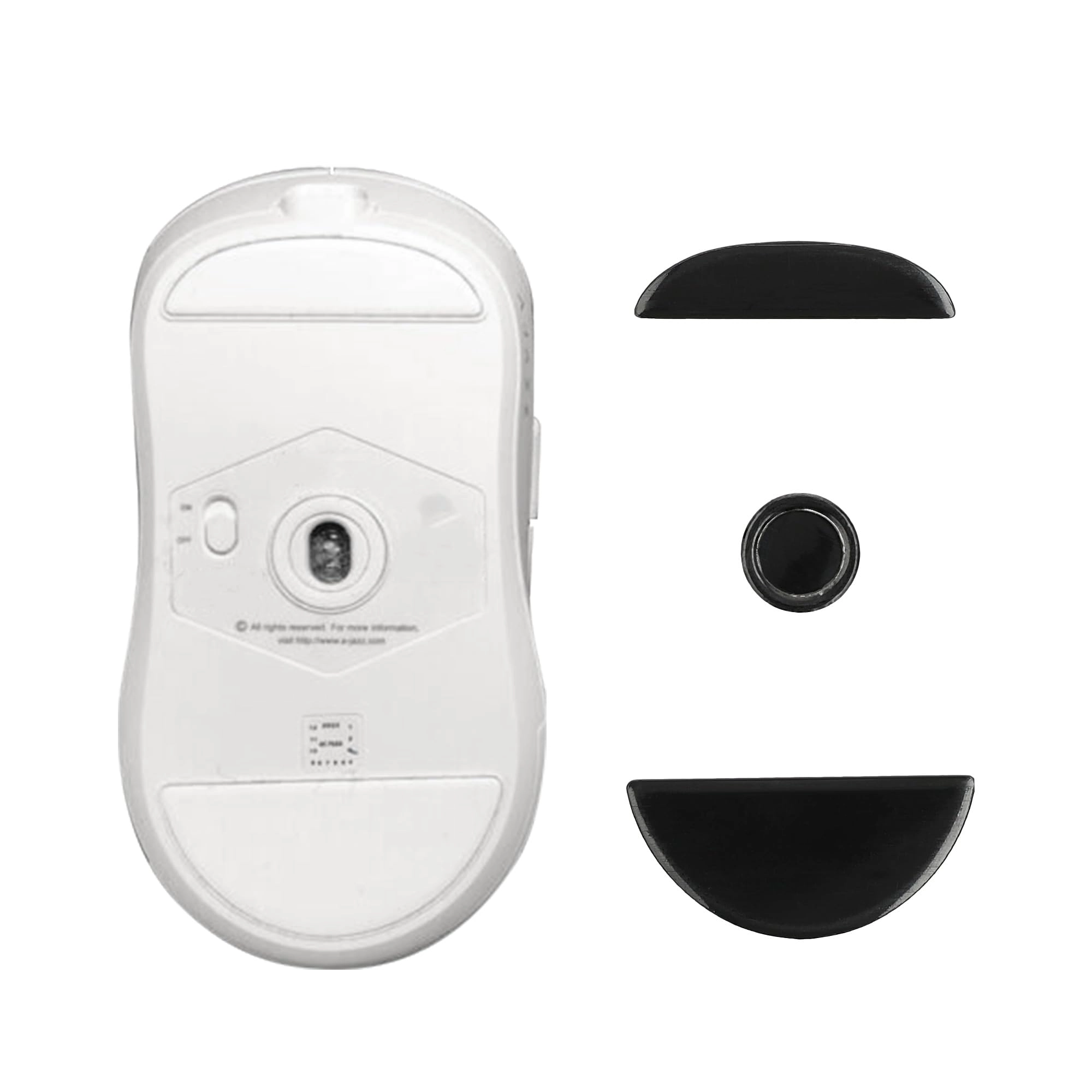 KW-Commerce Mouse Feet Sticker - Compatible with Ajazz AJ199 black