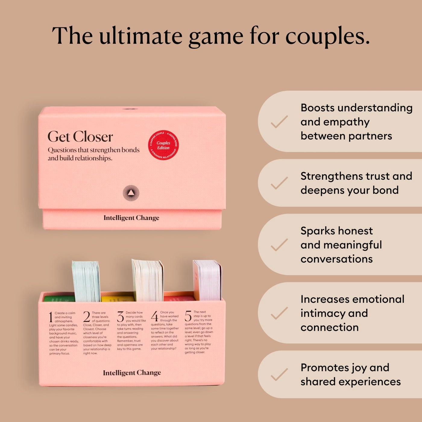 Let's Get Closer: Couple's Edition - Conversation Cards 100 Icebreaker Cards