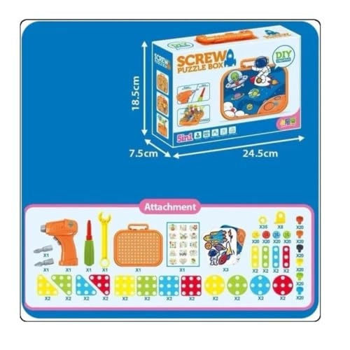 DIY Puzzle Toy Set - 2 - 10 months 50 pieces