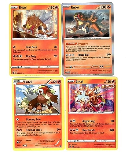 Entei - 4pcs Card Lot