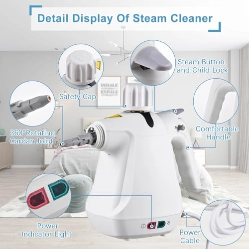 High Pressure Steam Cleaner - 3.0 Bar 1200ml
