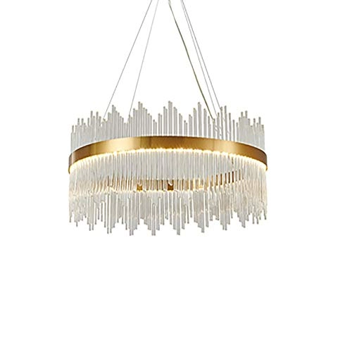 Semi Flush LED - Titanium gold three-color light 60cm