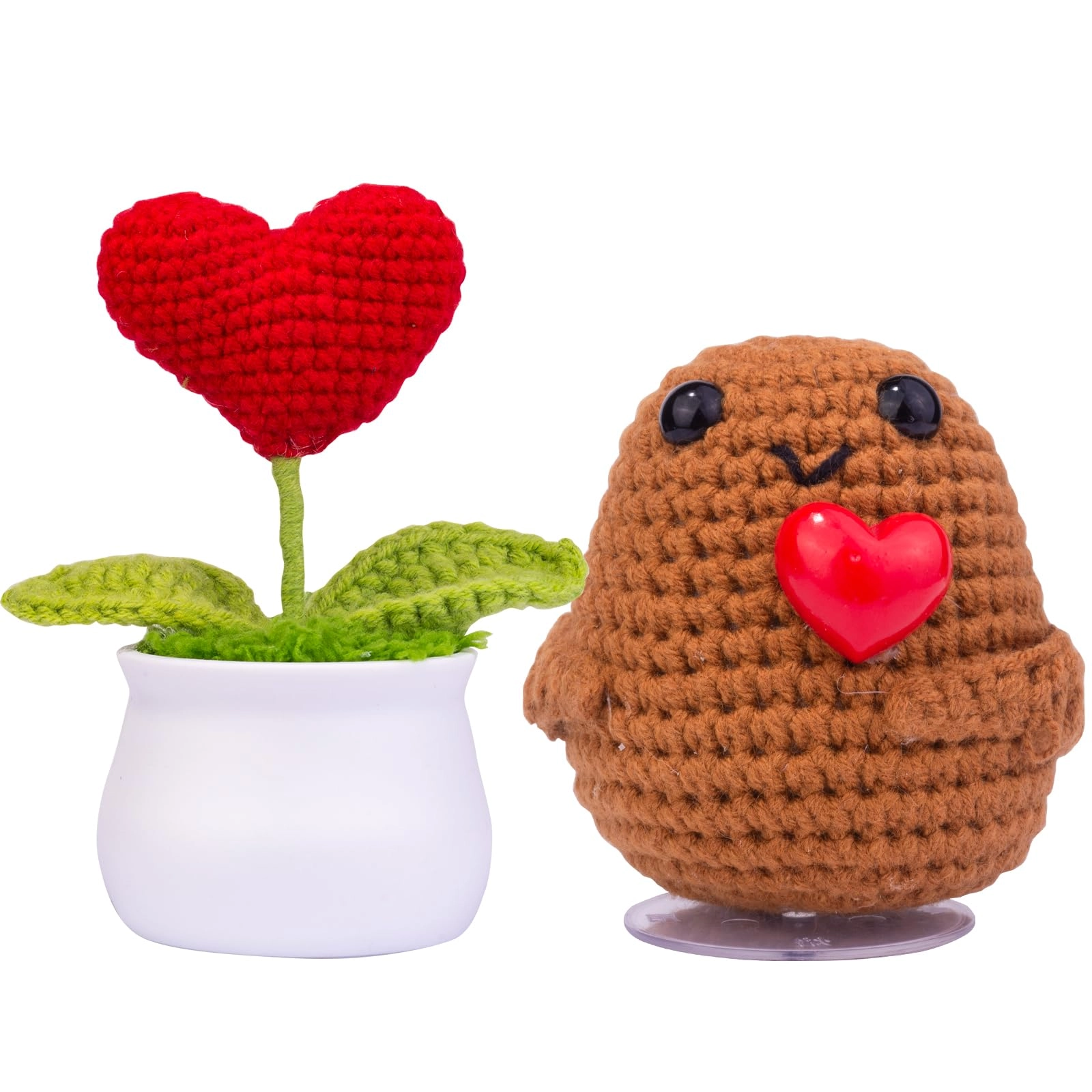 Mwmoeen Pocket Hug Positive Potato - 5 x 4 x 1.7 cm