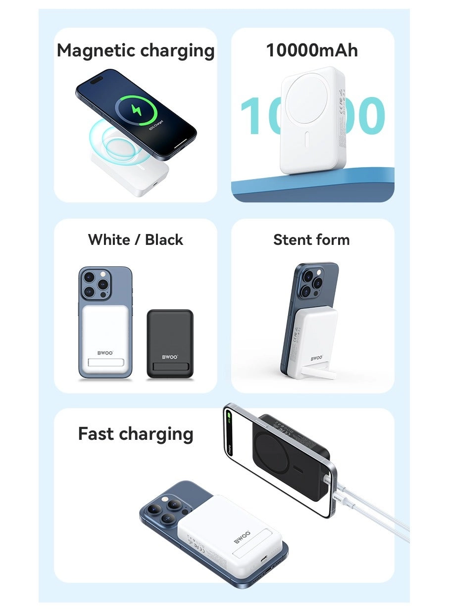 Wireless Magnetic Power Bank - 10000Mah 20W + 15W
