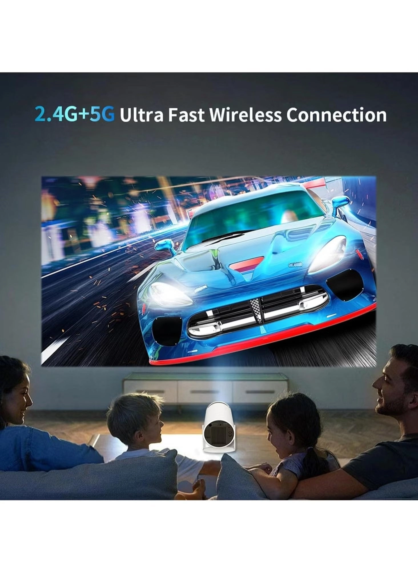 Mini Portable Projector - 200 ANSI lumens 4K