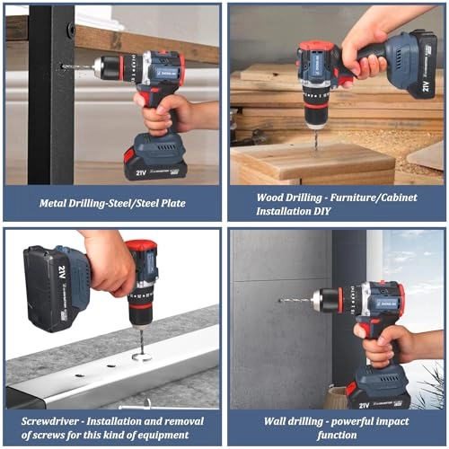 Cordless Drill - 2000 Milliamp Hours Set